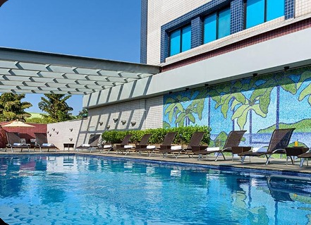 Área de lazer do hotel